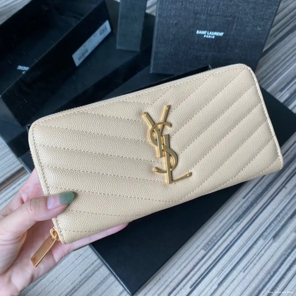 Tony Luxuries ZIPPY WALLET MONOGRAM YSL 0517